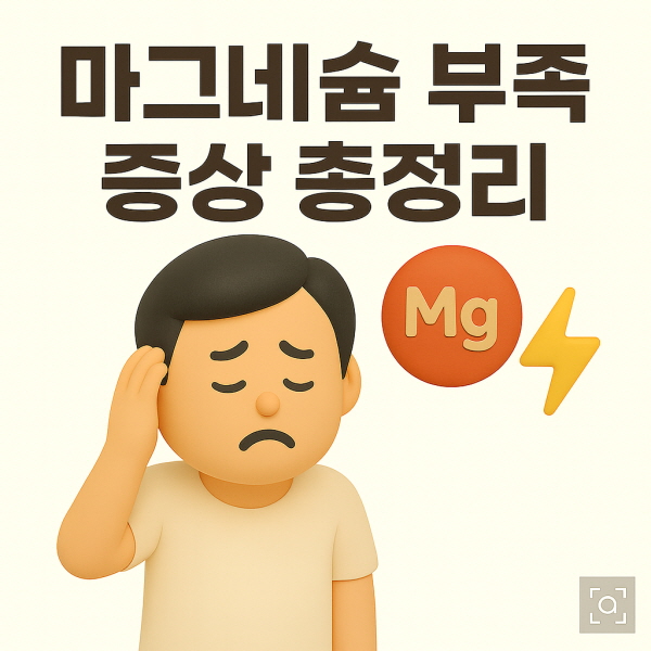 마그네슘 부족 증상 총정리/gpt