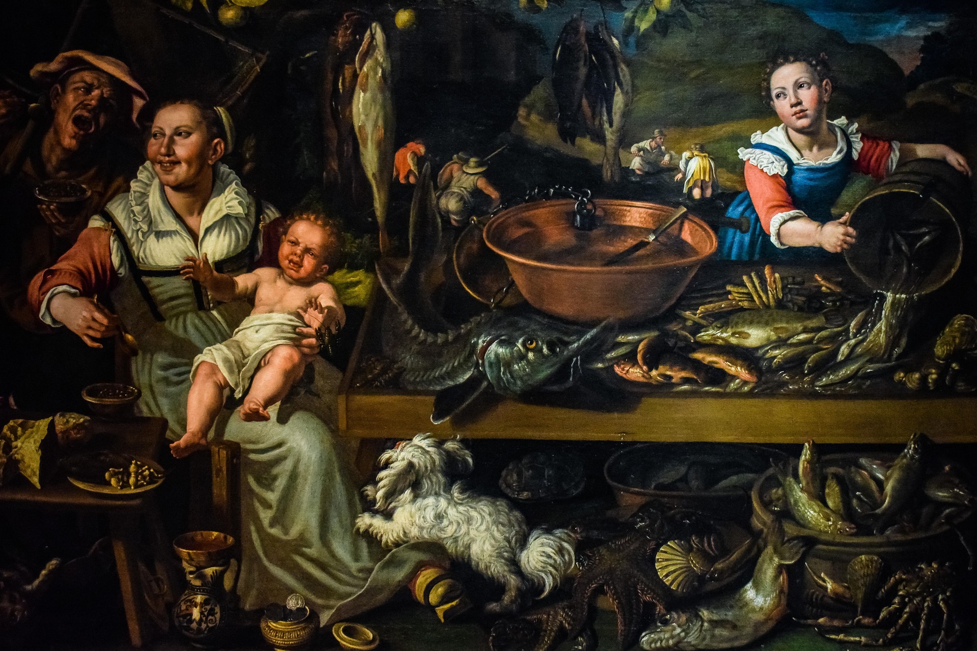 Vincenzo campi, 소박한, 페인트