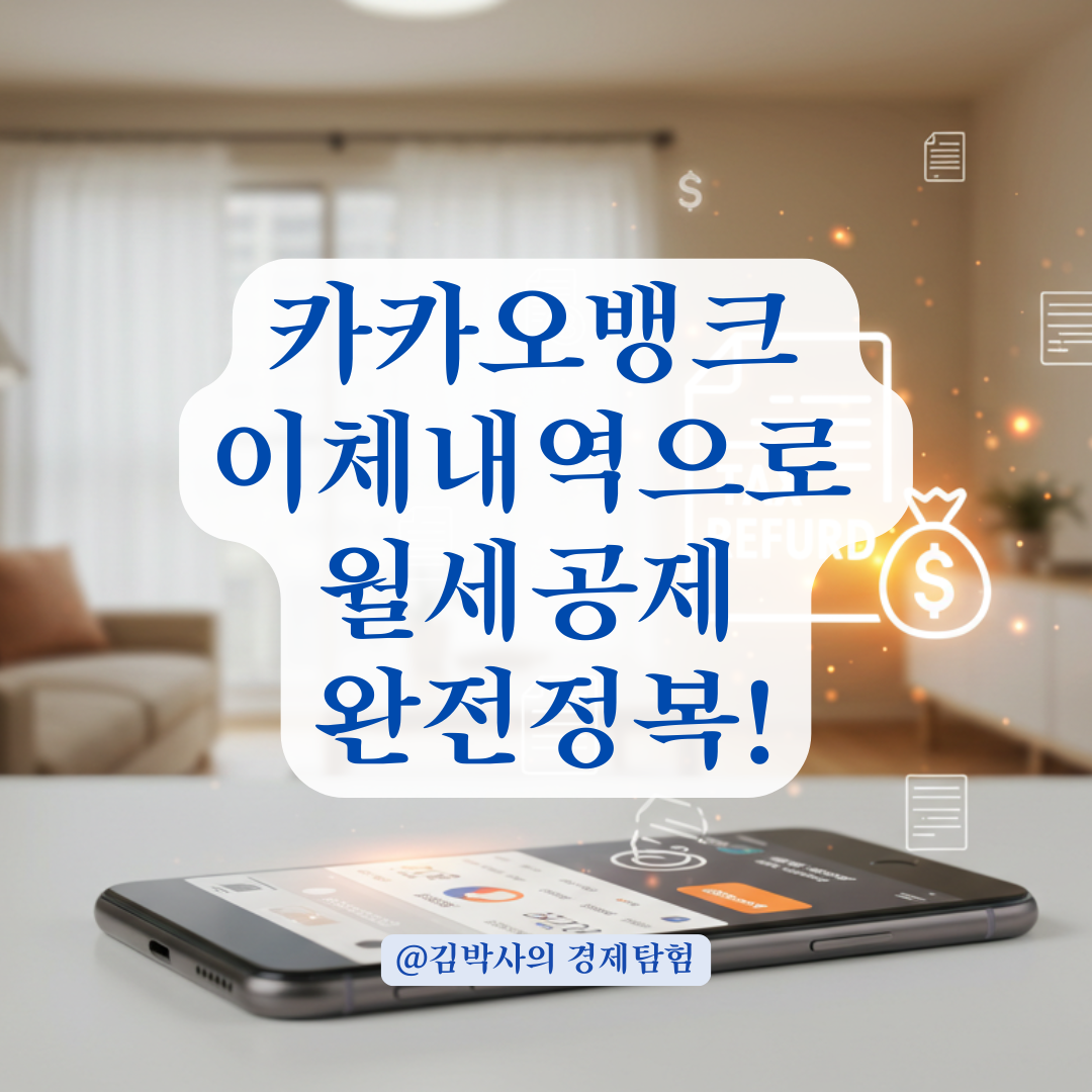 카카오뱅크로 월세 이체했다면, 환급용 증빙 이렇게 준비하면 끝!