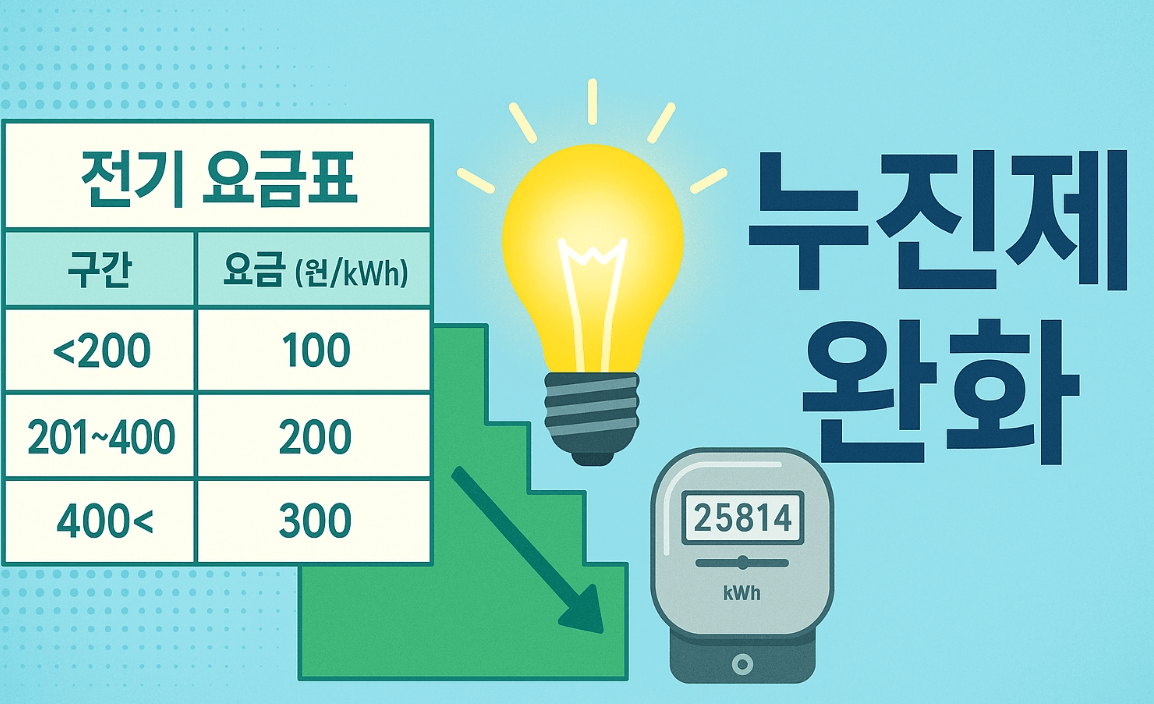 2025년 여름, 누진제 완화로 전기요금 폭탄 피하는 법 총정리!