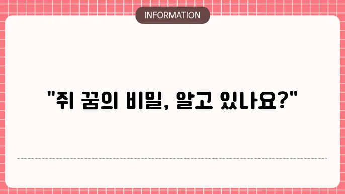 큰 쥐를 잡는 모습