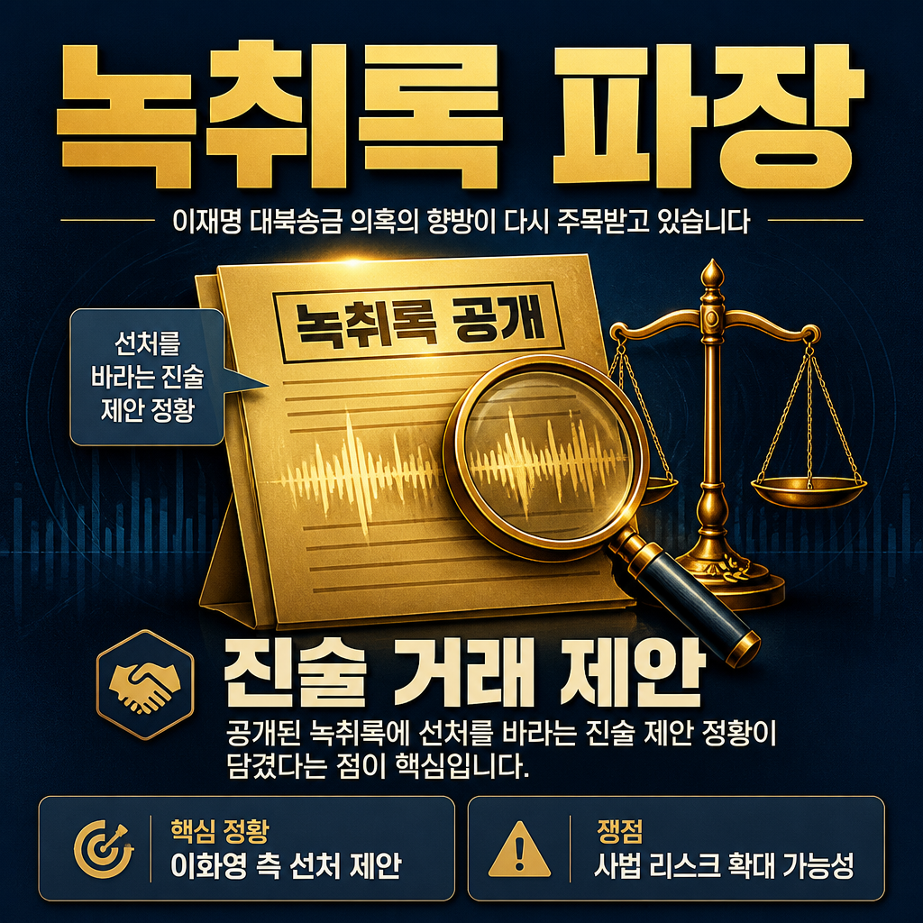 녹취록 파장