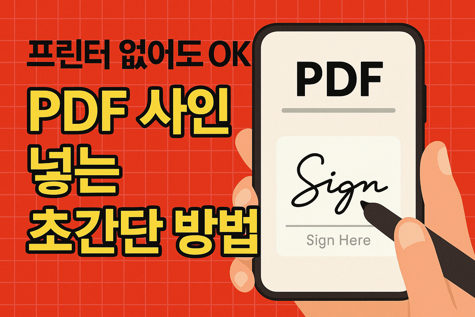 프린터 없어도 OK! PDF 사인 넣는 초간단 방법