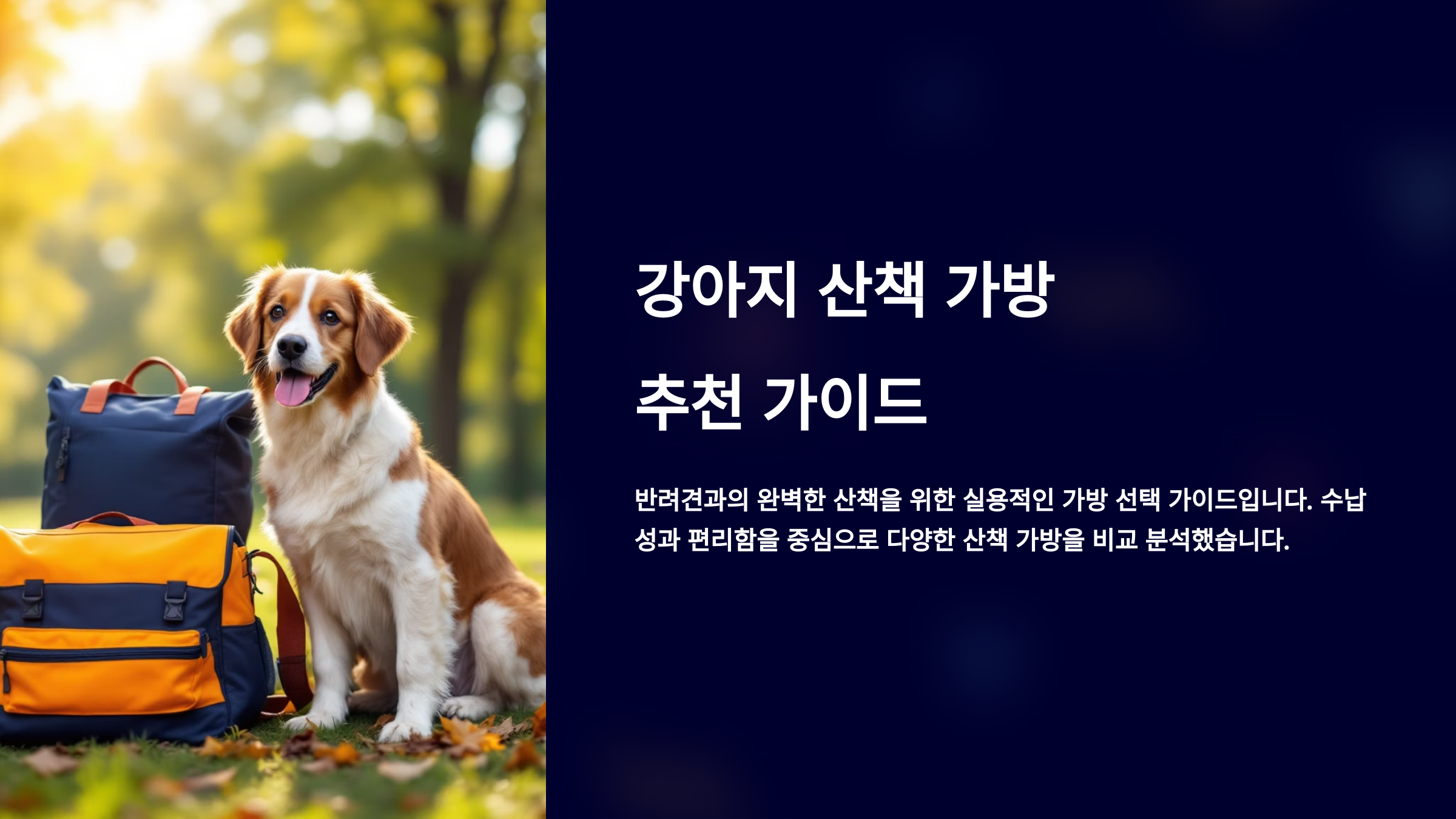 강아지 산책 가방 추천 순위별 수납·편리성 비교