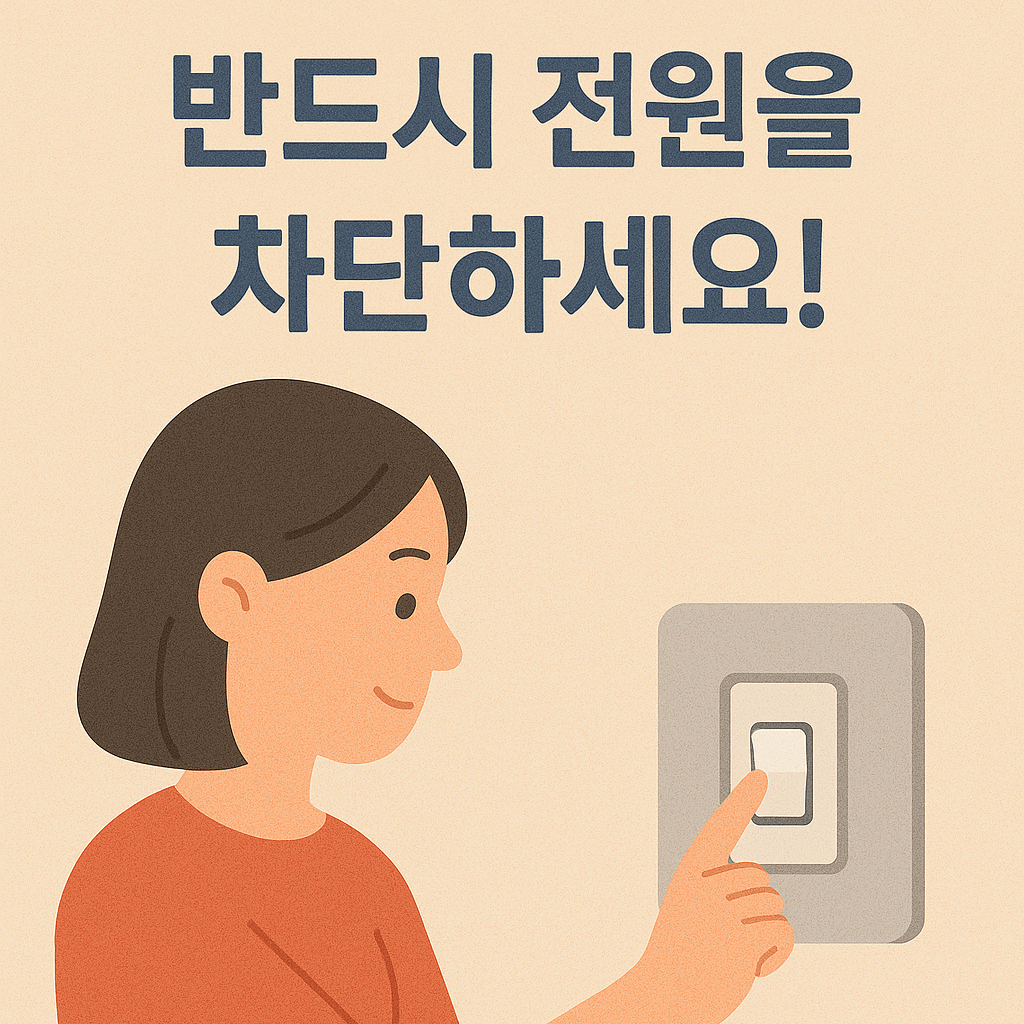 반드시 전원을 차단하세요