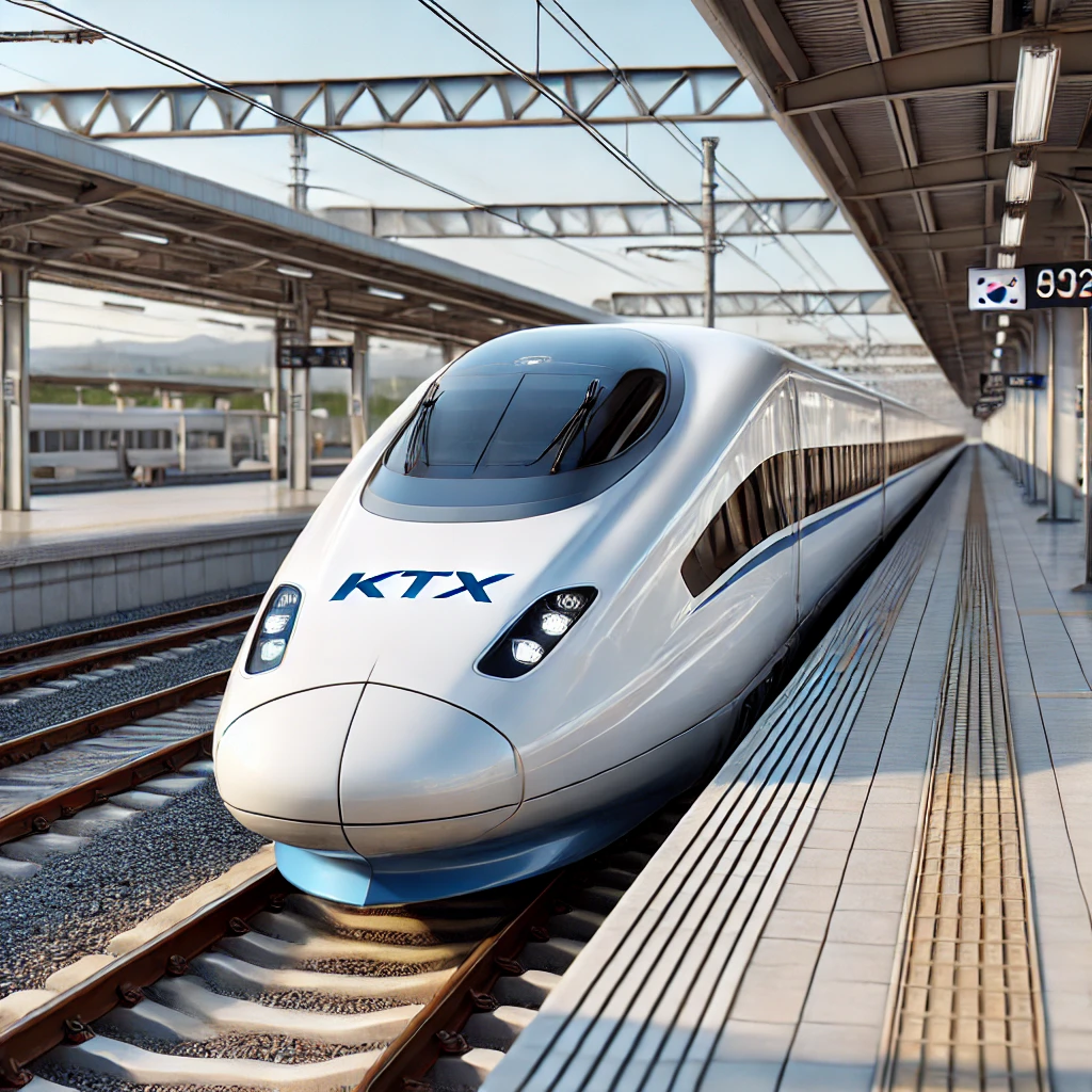 한국의 KTX를 그린 이미지