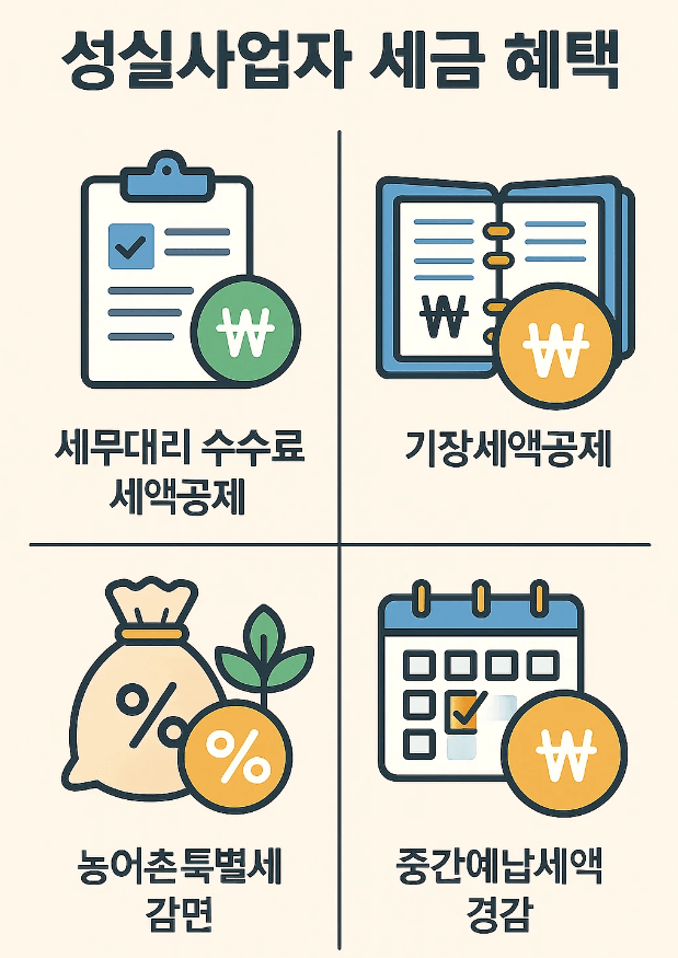 성실사업자 세금 혜택