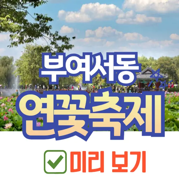 부여 서동 연꽃축제