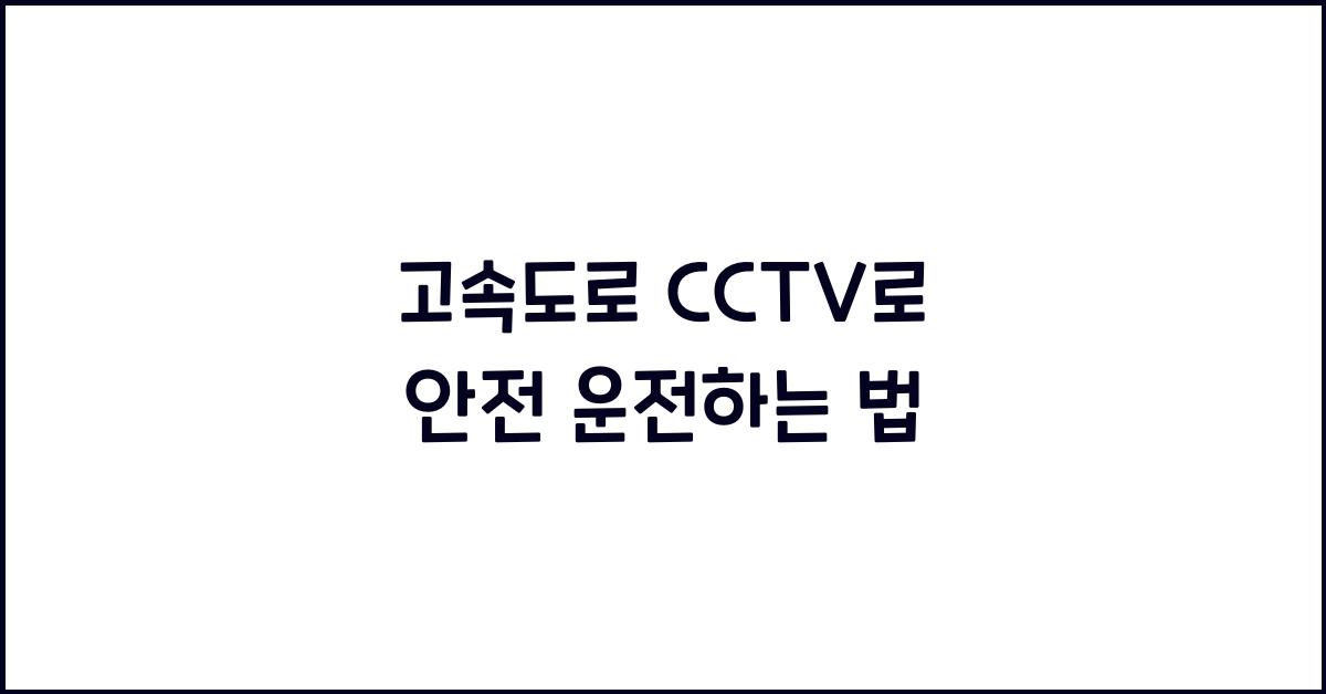 고속도로 cctv