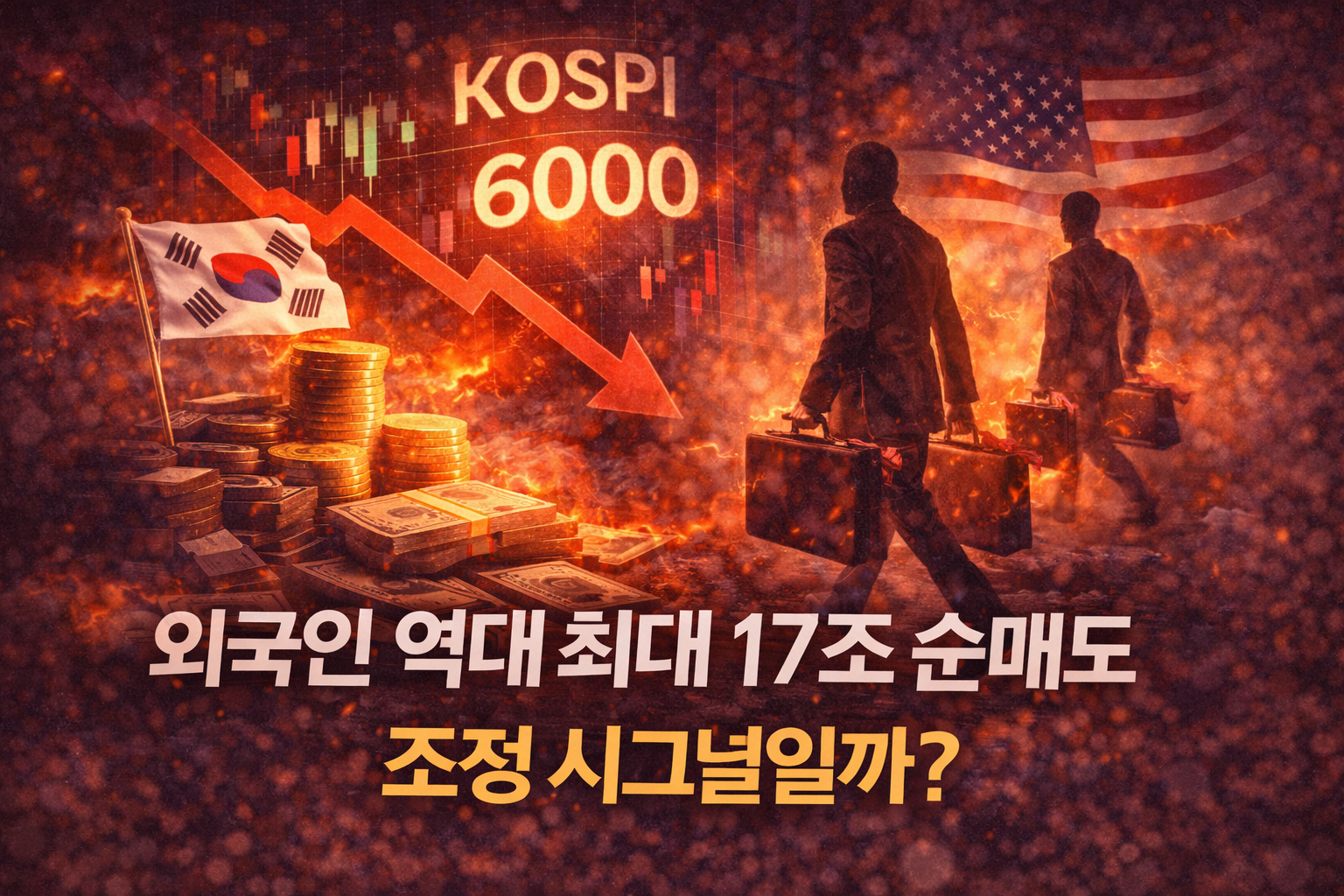 외국인 주식 매도 이미지