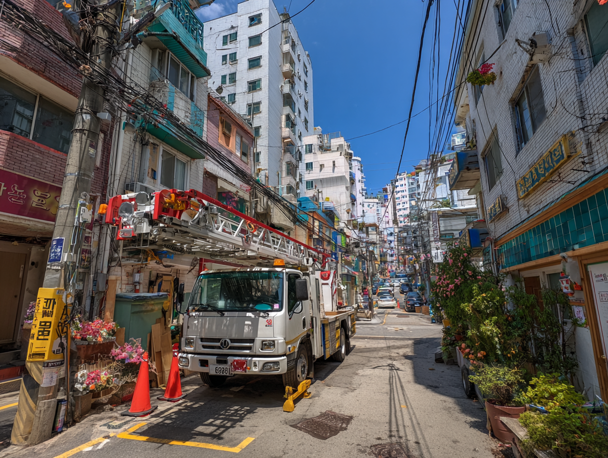 이삿짐센터 사다리차 이용 시 비용 포인트