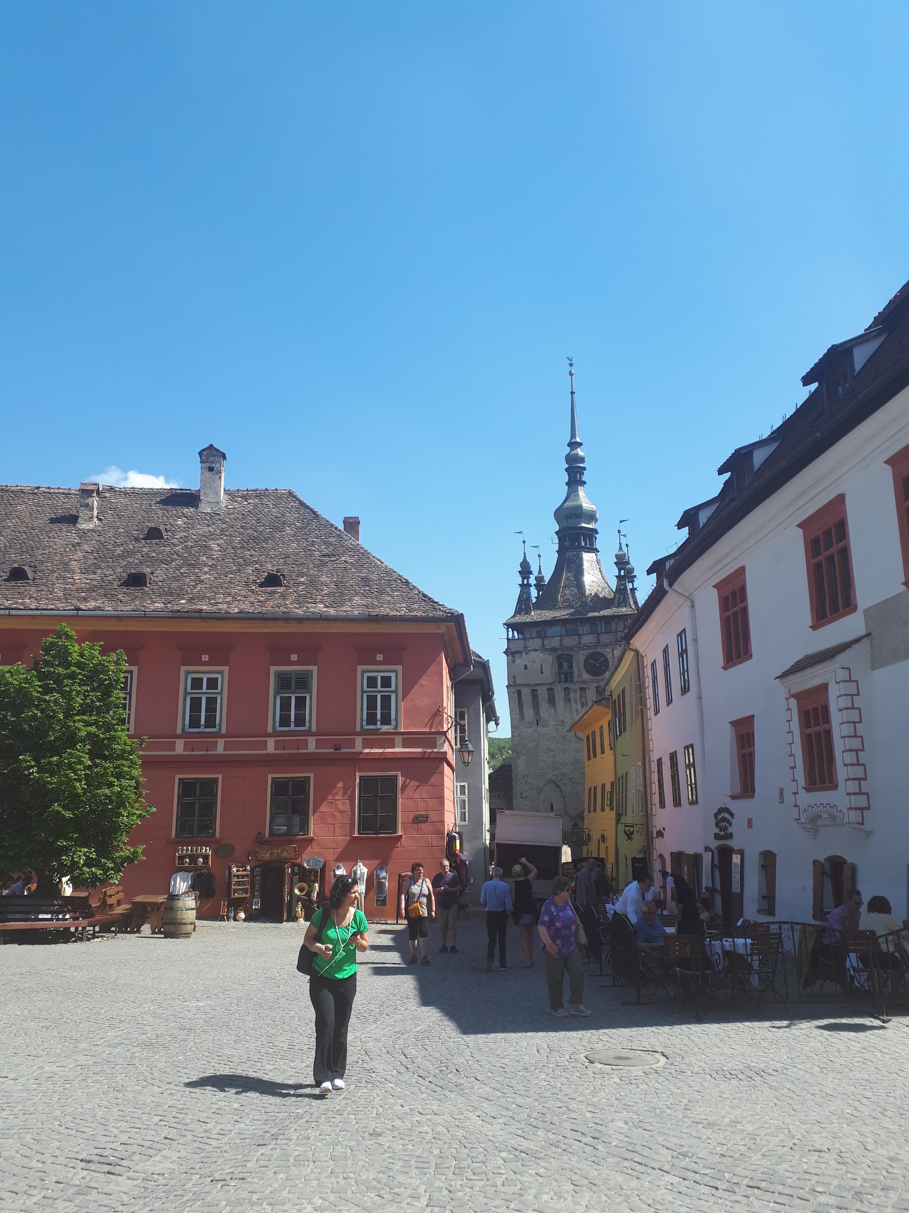 루마니아 시기쇼아라 시계탑과 블라드 드라큘라 생가