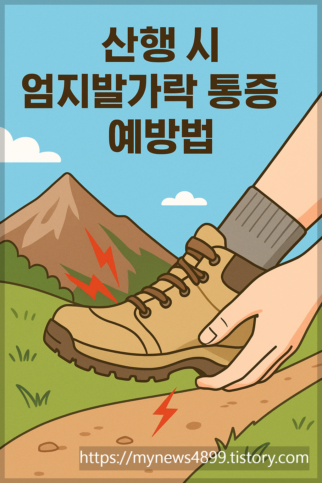 산행시엄지발가락통증예방법