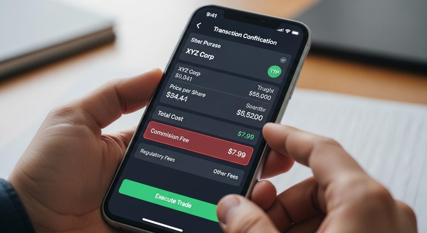 증권사 수수료 확인