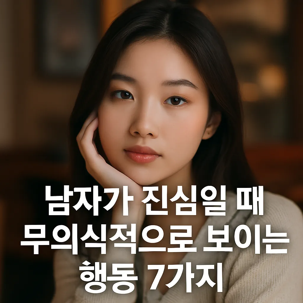 남자가 진심일 때 무의식적으로 보이는 행동 7가지