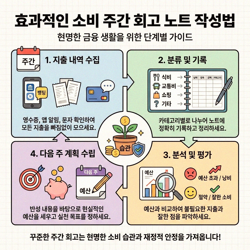 소비 주간 회고, 제대로 만들기
