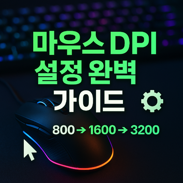 마우스 DPI 설정 썸네일 이미지입니다.