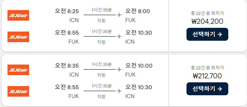 후쿠오카 항공권