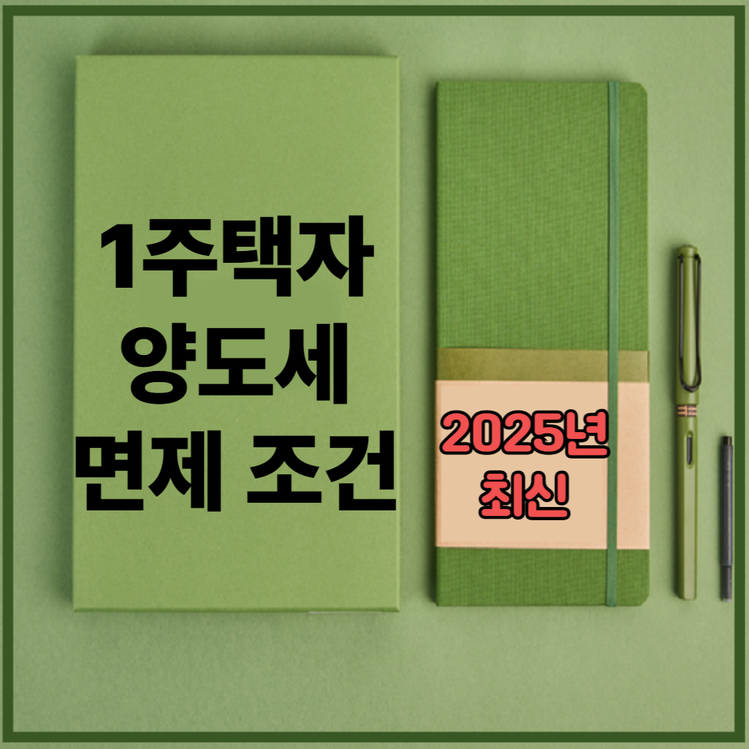 1주택자 양도세 면제 조건