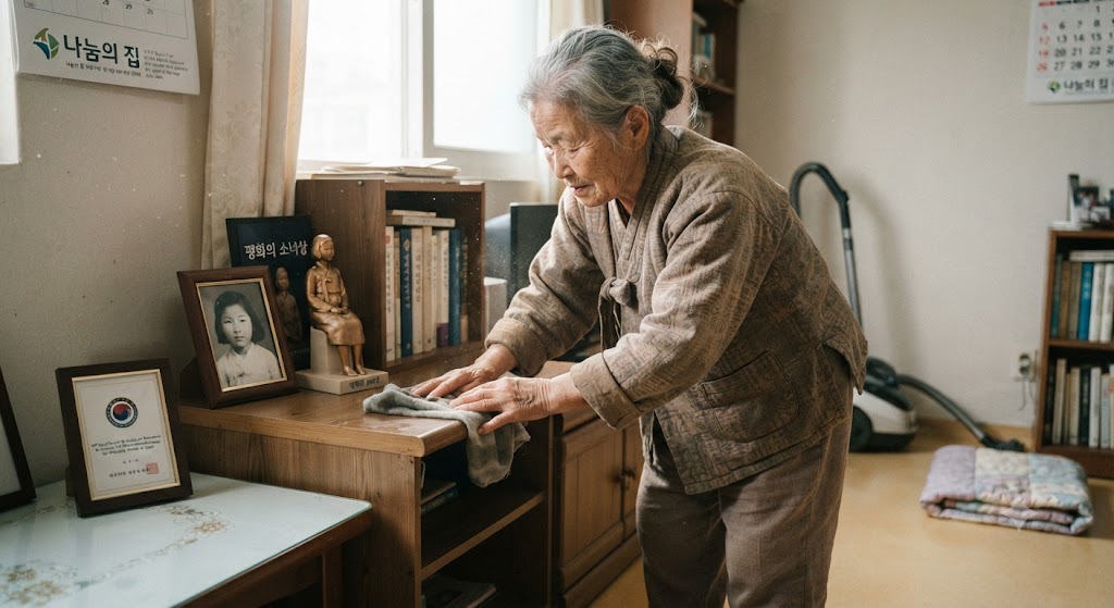 일본군위안부 피해자 할머니의 모습