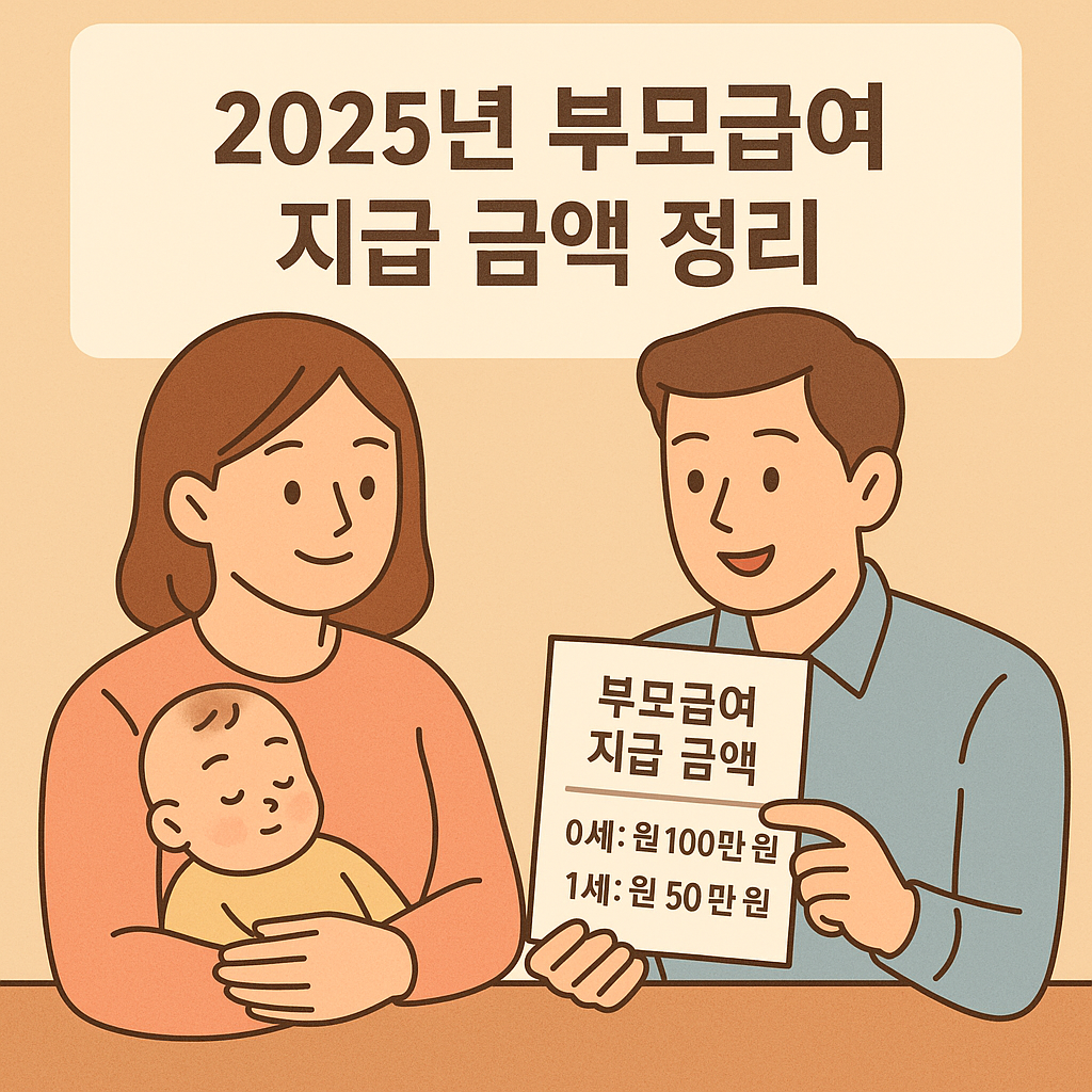 2025년 부모급여 지급 금액 총정리