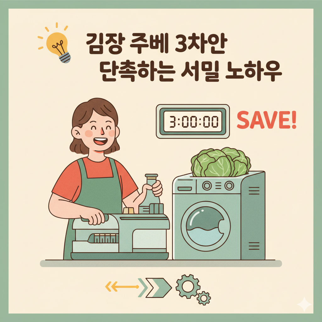 김장 준비 3시간 단축하는 비밀