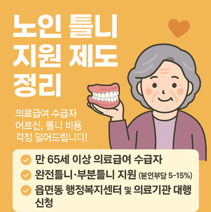 노인 틀니 지원 제도