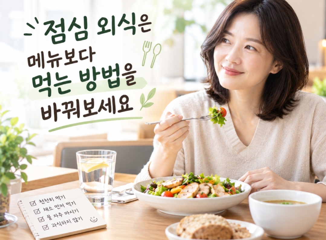 점심 외식 메뉴보다 먹는 방법을 바꿔보세요