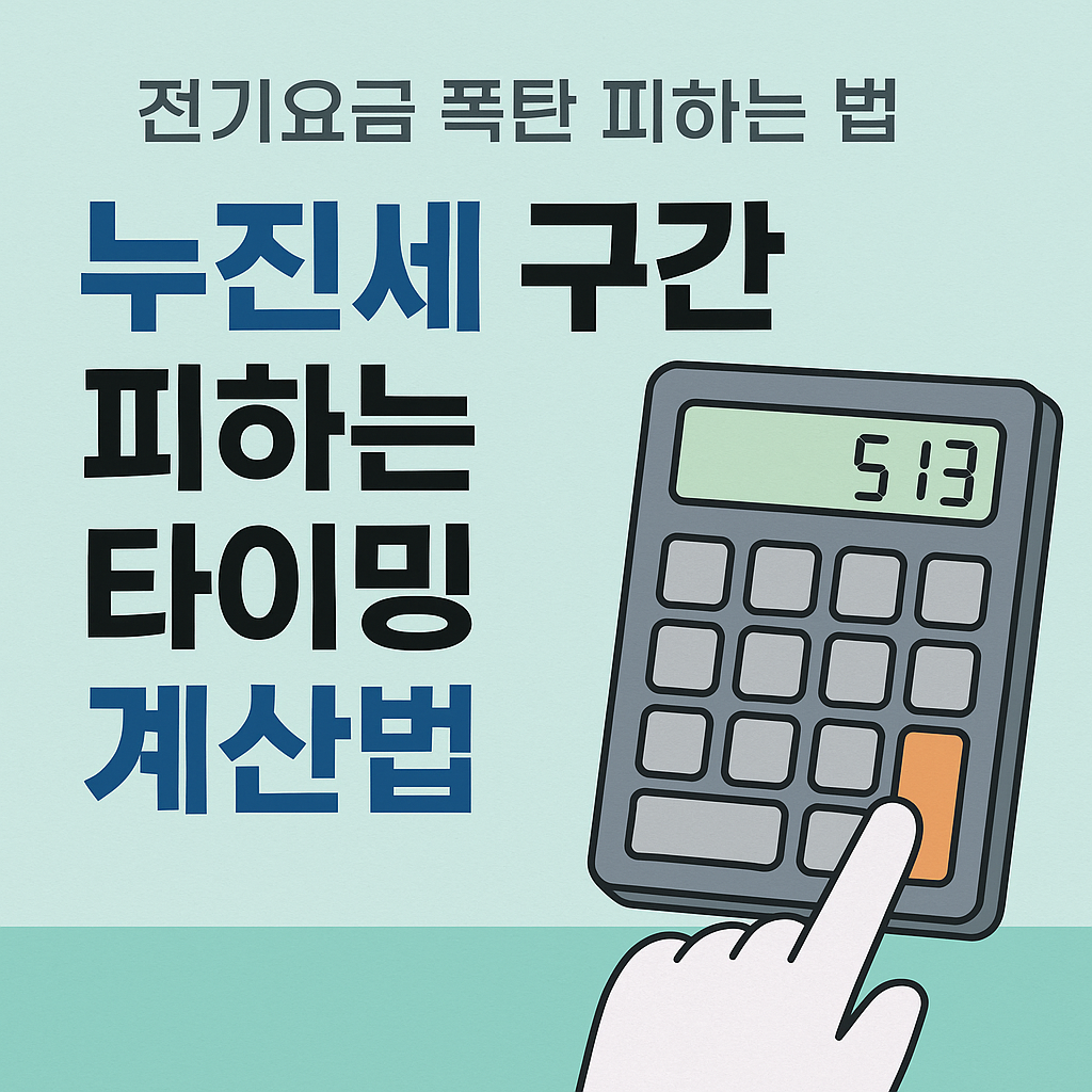 전기요금 폭탄 피하는 법 누진세 구간 타이밍 계산으로 여름 전기세 똑똑하게 줄이기