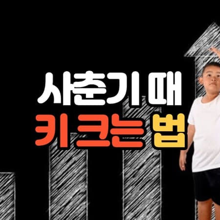 사춘기때 키 크는 법