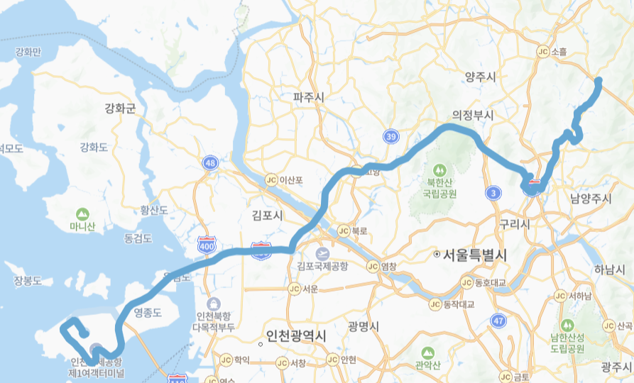남양주-인천-N8844번-버스-노선-지도
