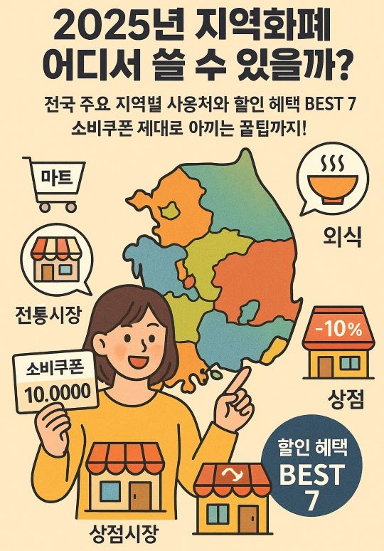 2025년 지역화폐 사용처 , 할인 혜택 BEST