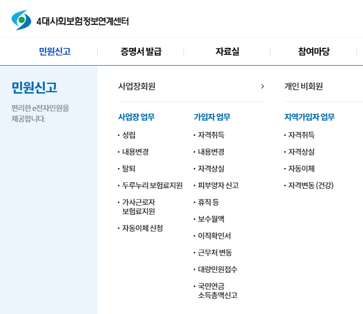 피부양자온라인신고