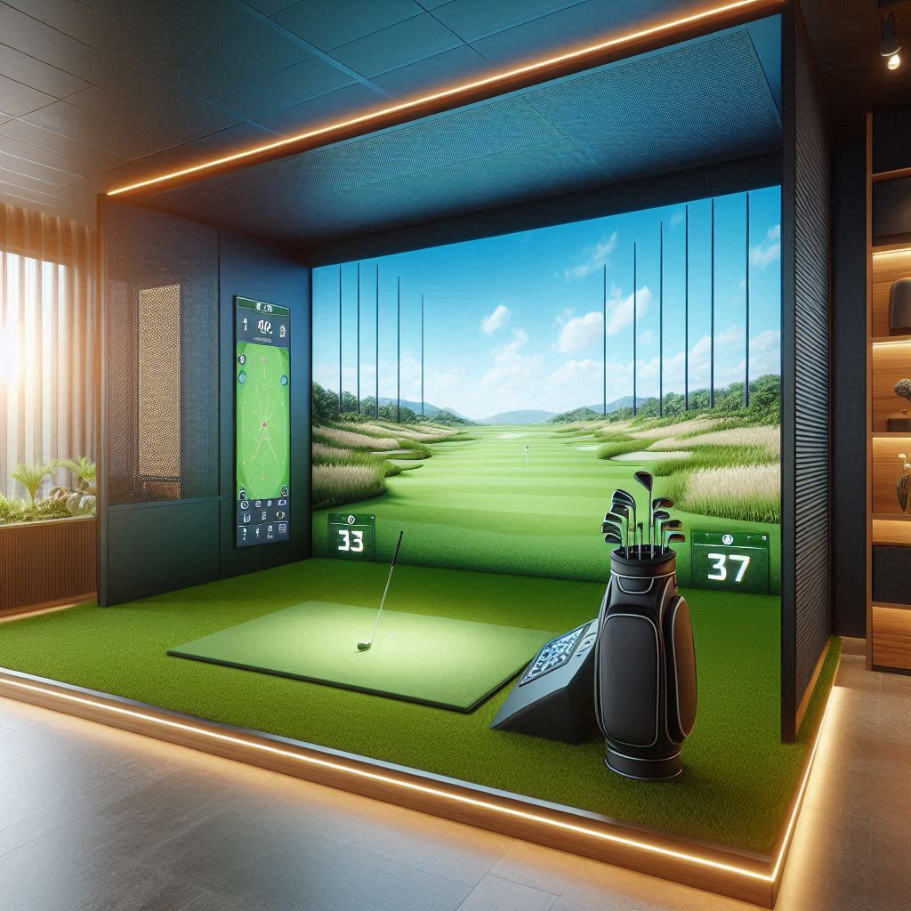 스크린골프장 배경