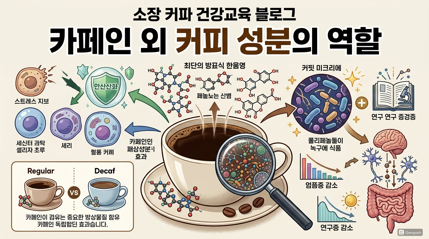 카페인 외 커피 성분의 역할