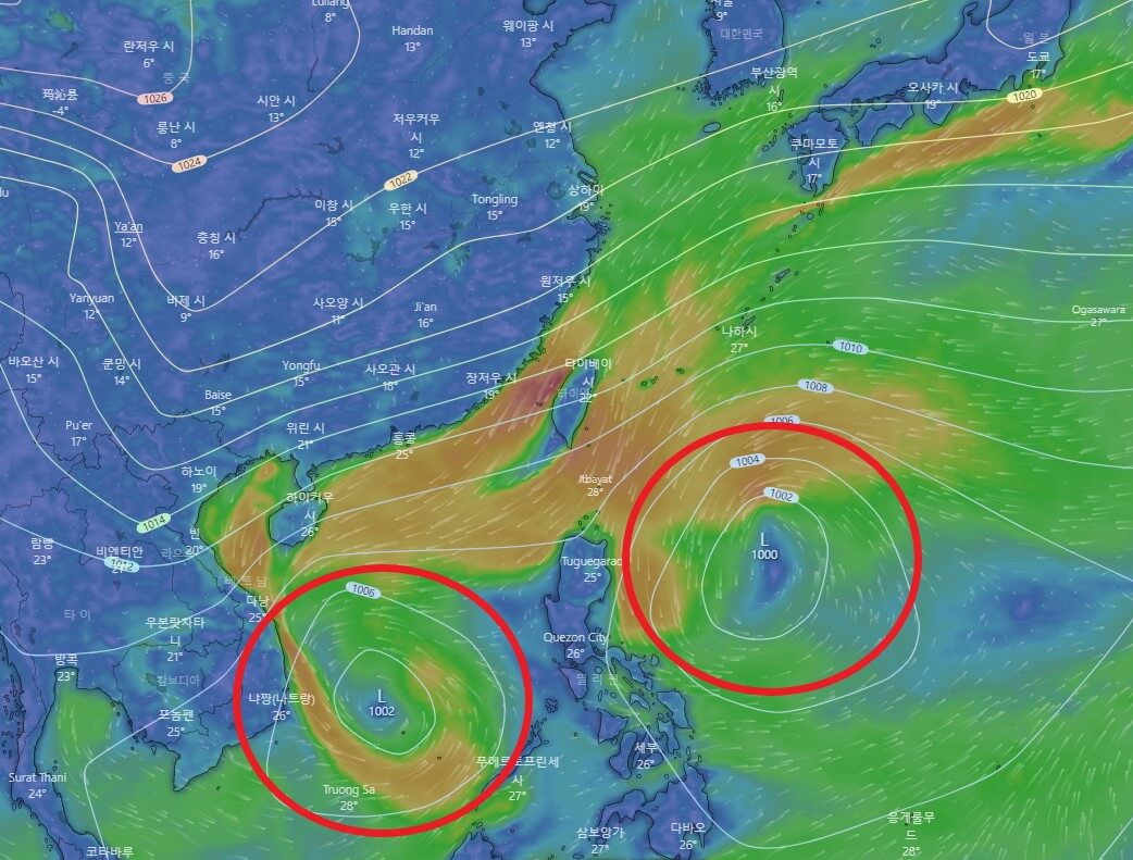 19호태풍20호태풍의심사진