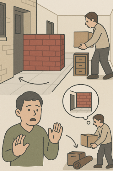 빌라 복도 확장 불법점유