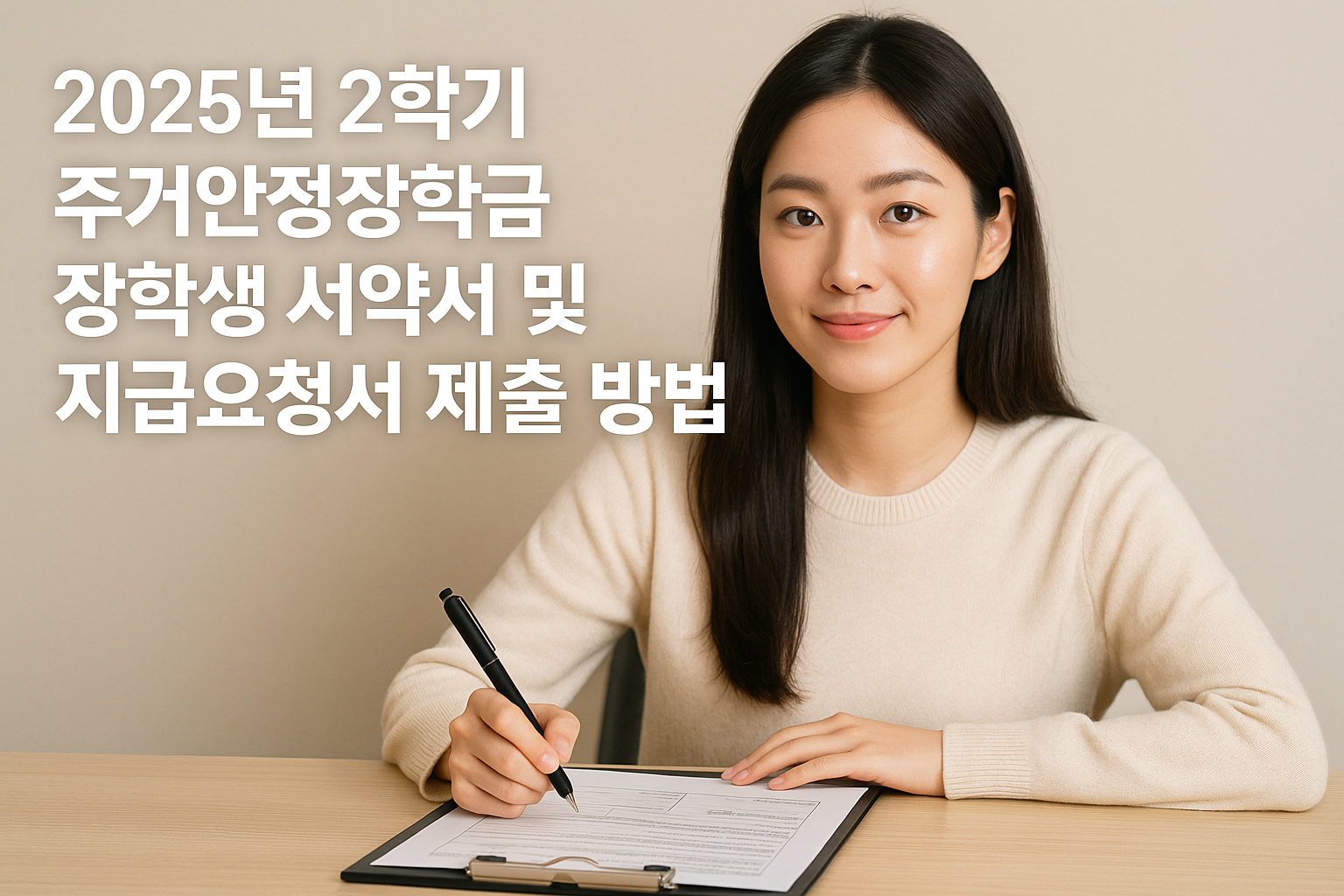 2025주거안정장학금2차지급요청서&amp;장학생서약서