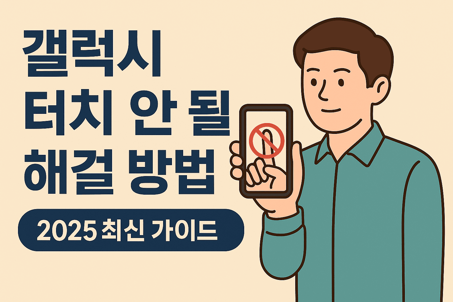 갤럭시 화면은 켜지는데 터치만 안 될 때 해결 방법 ❘ 2025 최신 가이드