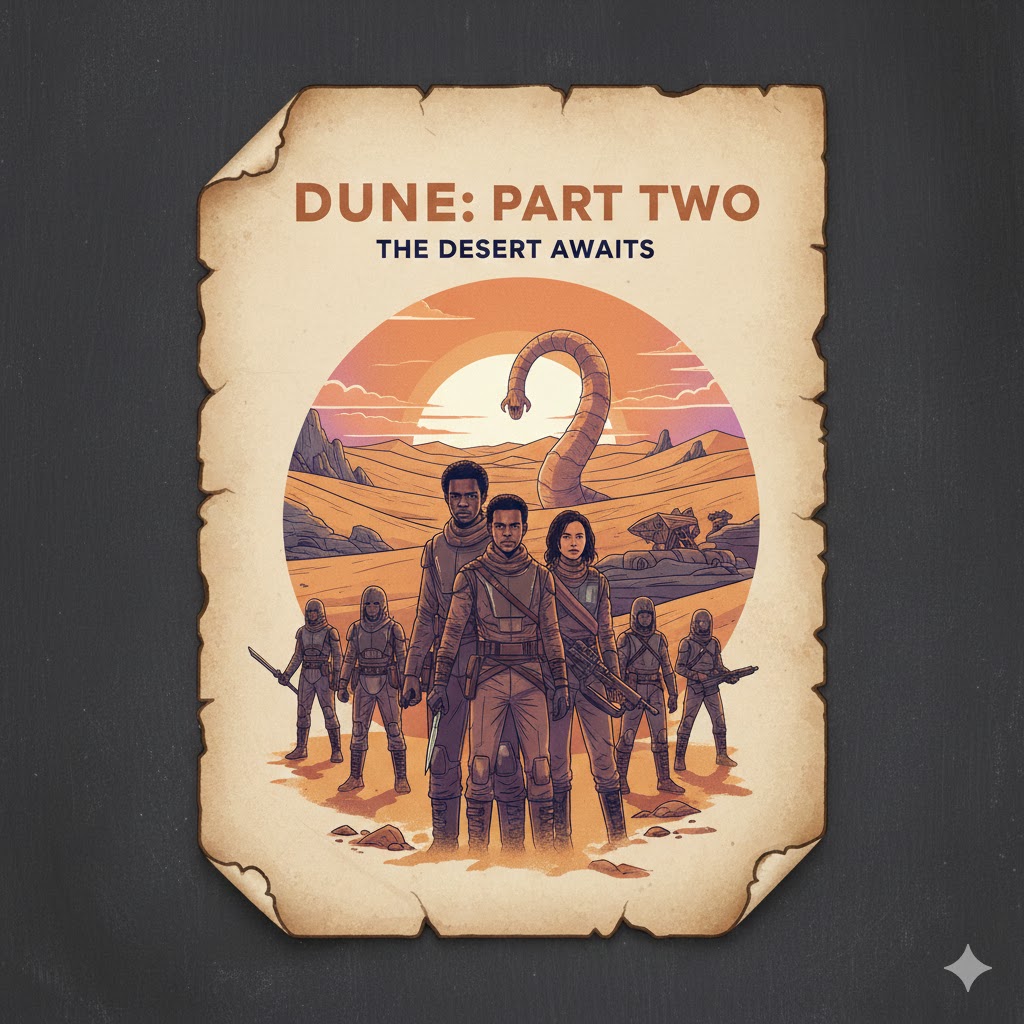 영화 듄:파트2 관련 이미지, the desert await