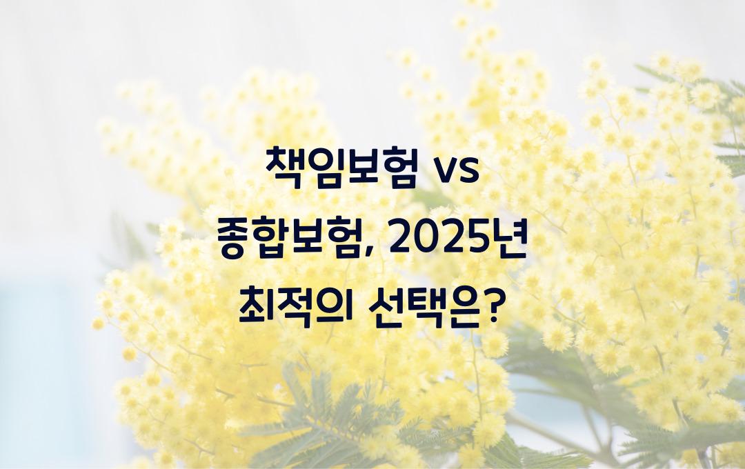 책임보험 vs 종합보험, 어떤 자동차 보험이 더 좋을까?