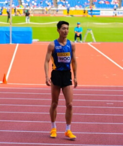 우상혁 선수 경기 이미지