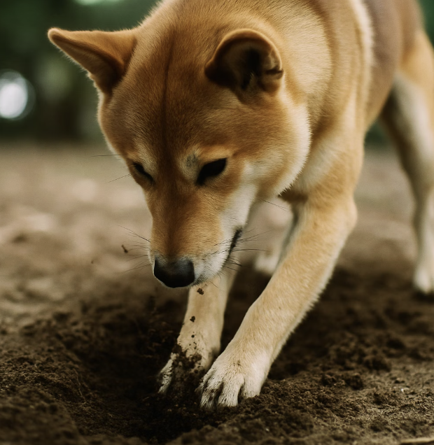 두 번째 비밀, '땅 파는 모습'