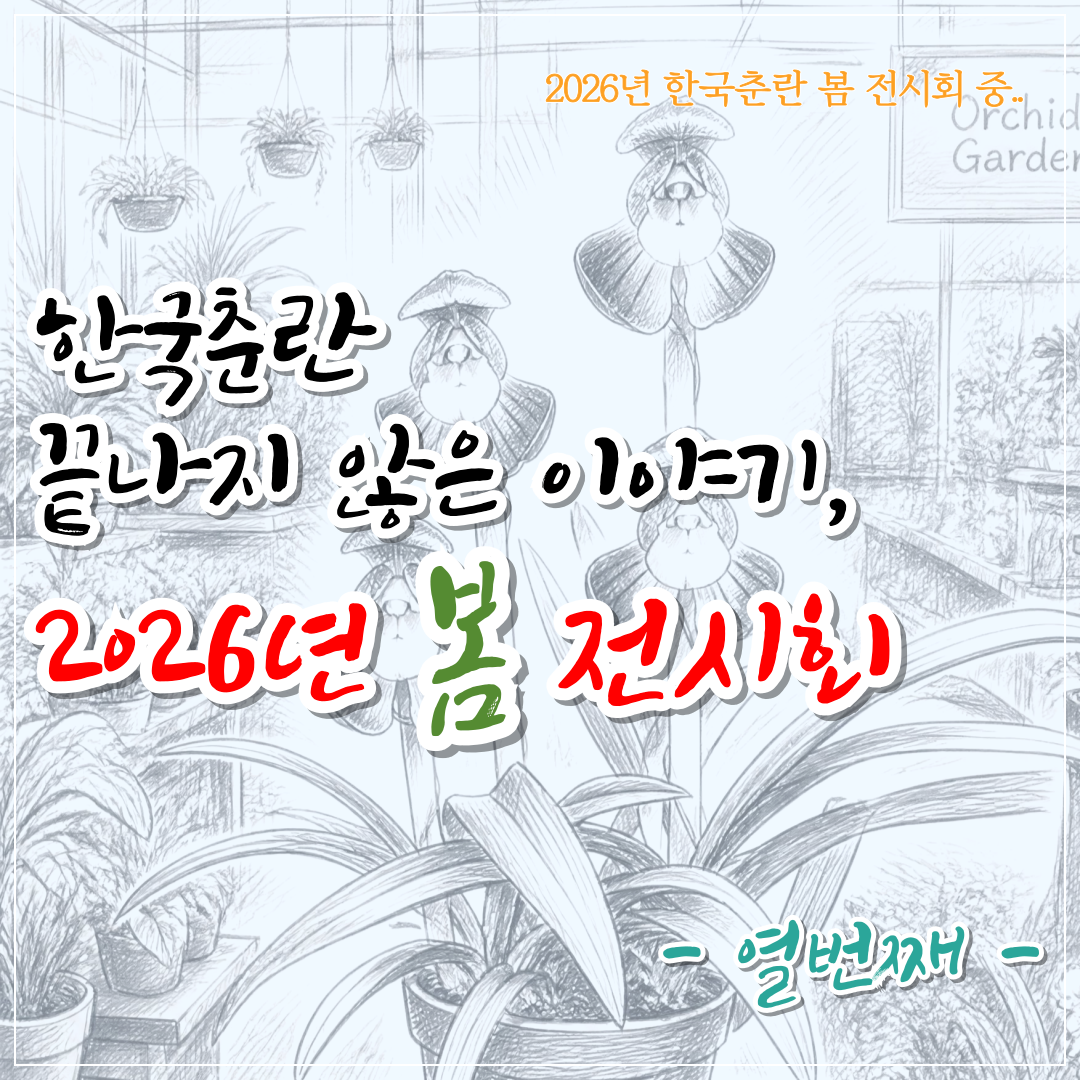 한국춘란 화예품 봄 전시회 감상