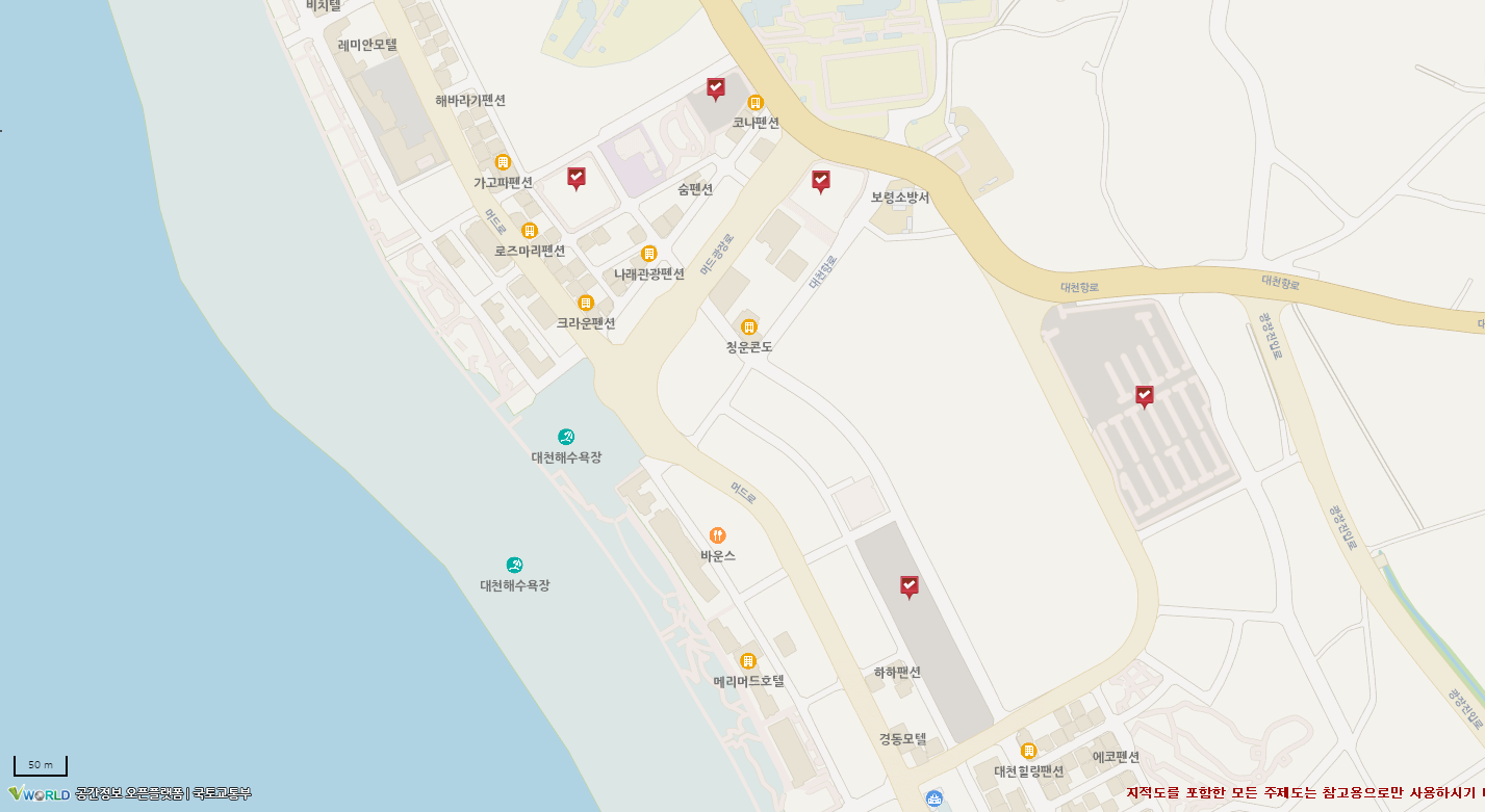 보령 머드축제 주차장