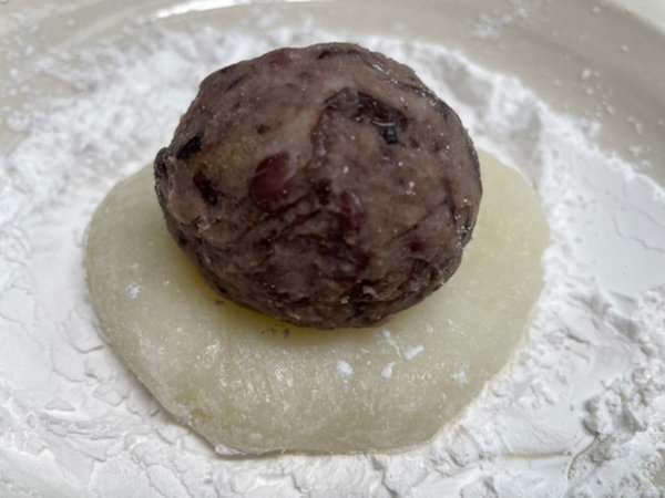 수제 찹쌀떡 - 모양 빚기