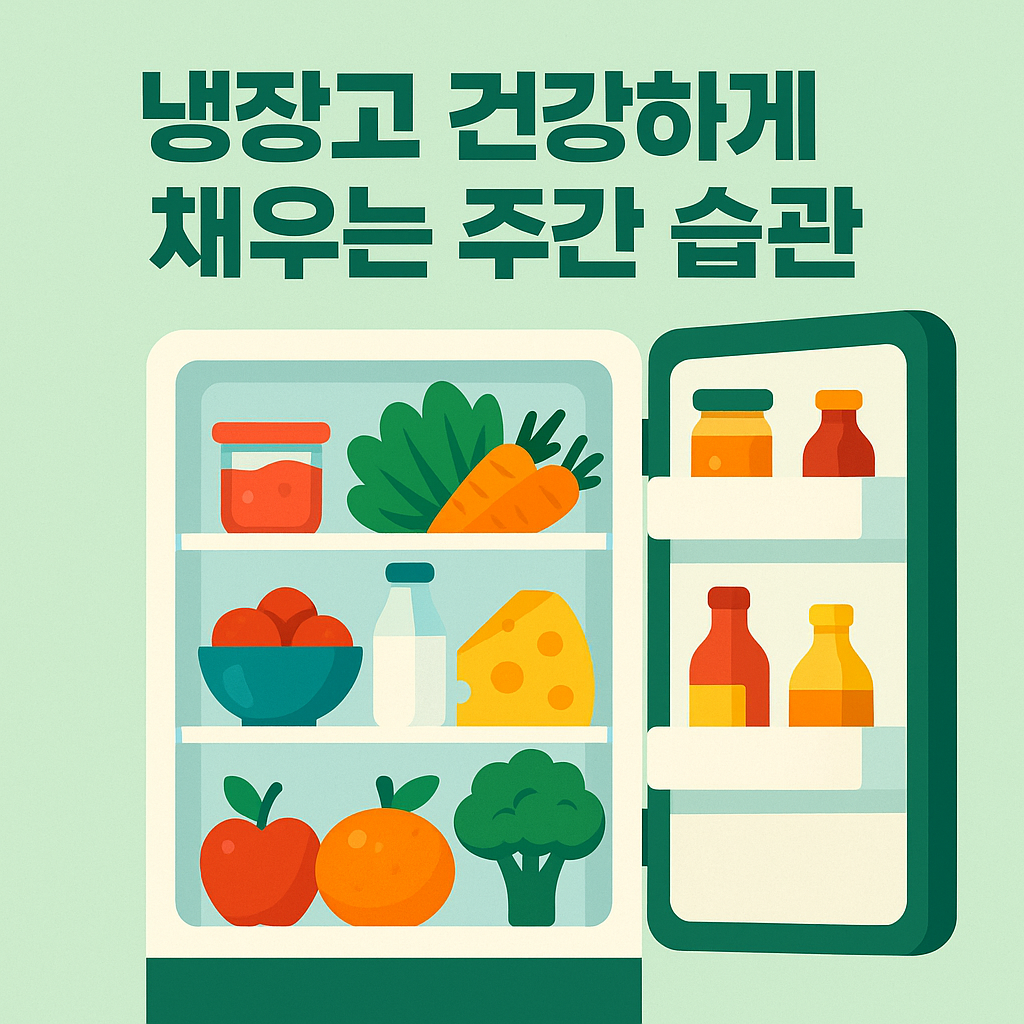 냉장고 건강하게 채우는 주간 습관