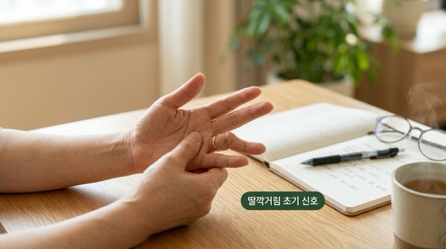 손가락 딸깍거림 초기 증상