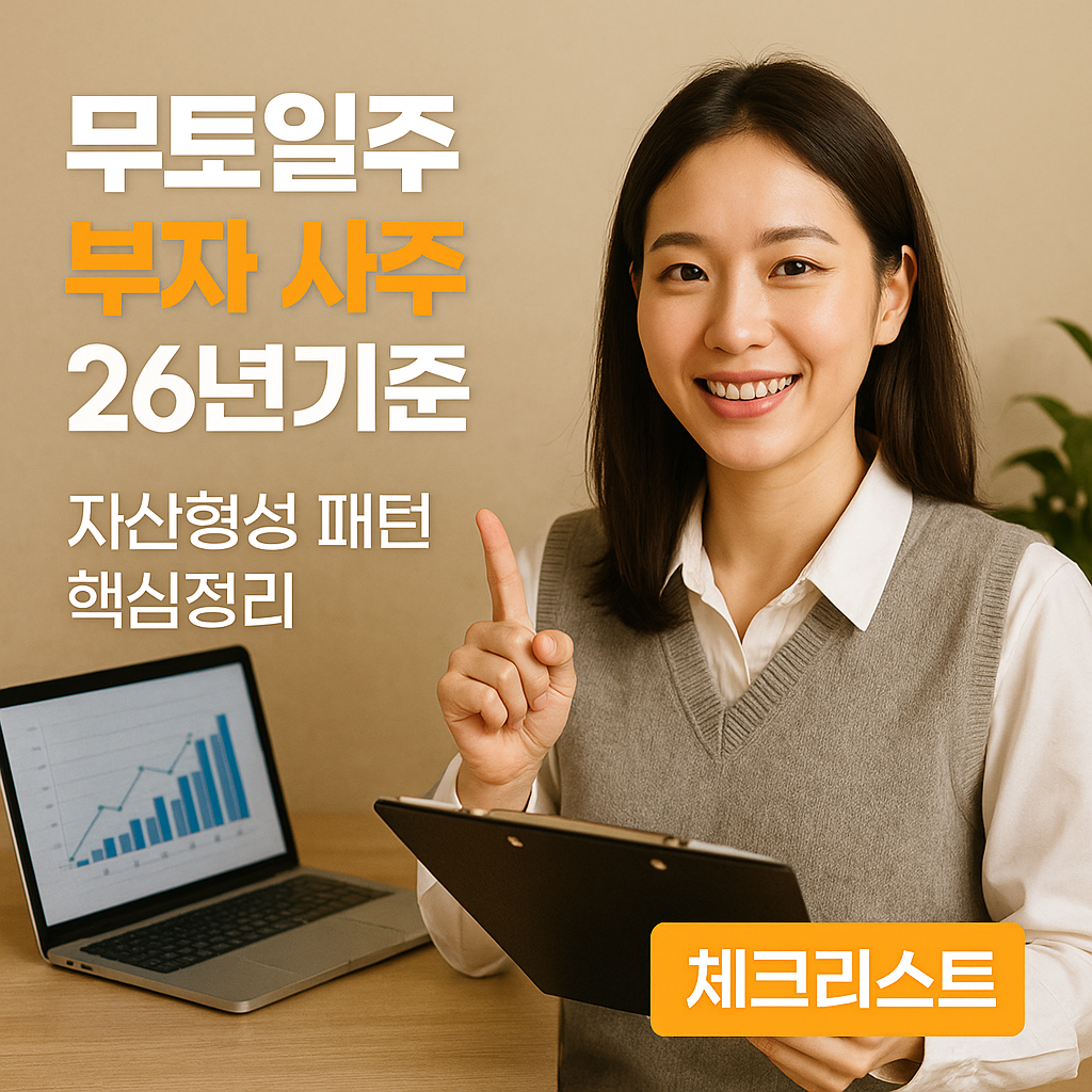 무토일주 부자 사주 26년 기준 ｜ 자산 형성 패턴 핵심정리