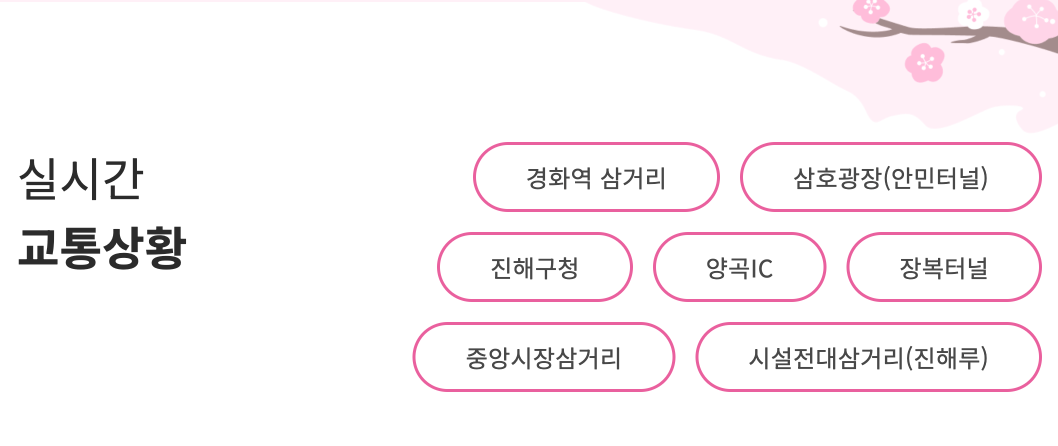 실시간 교통상황